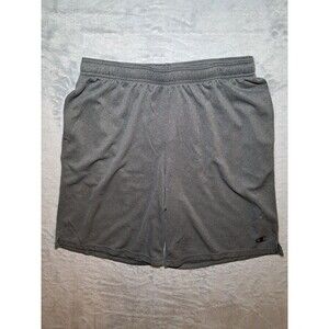 Champion Shorts Mens Extra Large XL Gray Logo Athletic Stretch Waist Athletic